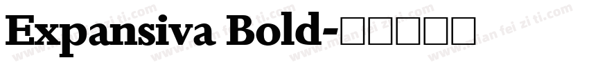 Expansiva Bold字体转换